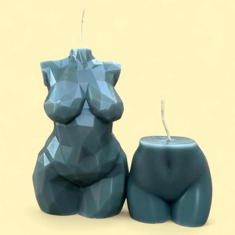 Geometric Goddess Candle